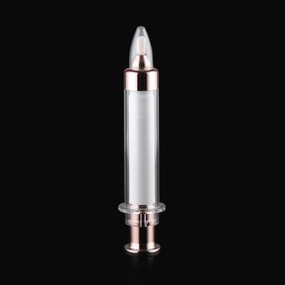 China Prefilled Syringe Lip Eye Lift Acrylic Airless Bottle 10ML UV Plating for sale