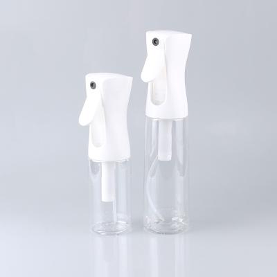 Cina Bottiglie di plastica 5oz 10oz della foschia dello spruzzatore dell'ANIMALE DOMESTICO dei capelli dell'alcool continuo fine trasparente dell'acqua in vendita