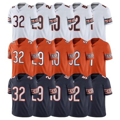 China Team Uniform Breathable #52 Khalil Mack #1FIELDS #10 New American Football Stitched Chicago Bears Wholesale Tank Top Men for sale