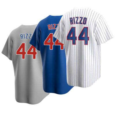 China Cheap Best Quality Hot Selling Men's Chicago Breathable Baseball Shorts Sleeves CUB Uniform Tank Tops 44 RIZZO Custom Cheap Shirts 2021 for sale