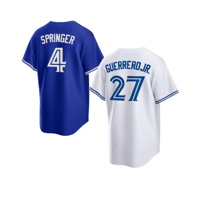 China Wholesale Men's Toronto Blue Jays Baseball Shorts Uniform 27 Sleeve Breathable JR GUERRERO SPRINGER 11 BICHETTE Tank Tops Custom Shirts 2021 for sale