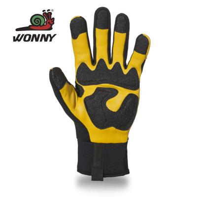 China Factory Price Breathable Manufacturer Wonny Leather Gloves Wholesale OEM for sale