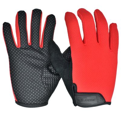 China Breathable High Quality Adjustable Shockproof Padded Bicycle Gloves for sale