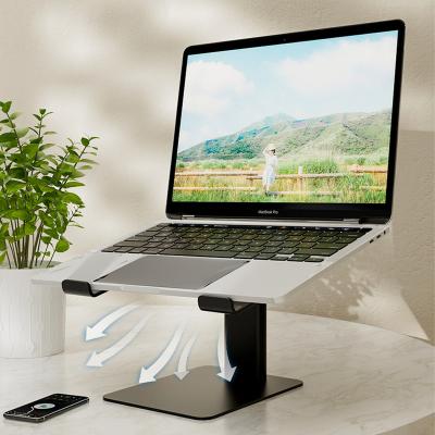 China Foldable Laptop Stand Notebook Stand (Size) Laptop Stand Metal Riser Laptop Stand Ergonomic Adjustable Portable Stand for sale