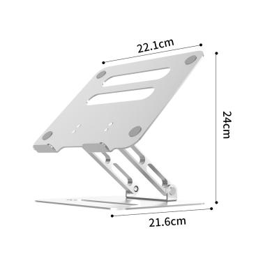 China Foldable Laptop Stand For Desktop Laptop Ergonomic Aluminum Adjustable Riser Notebook Stand Holder Compatible With Any 10-17 Inch Laptops for sale