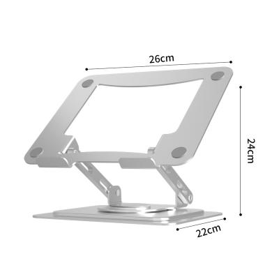 China (Height)Adjustable Rotation Laptop Cooling Stand For Desktop Aluminum 360 Computer Stand Adjustable Macbook Stand for sale