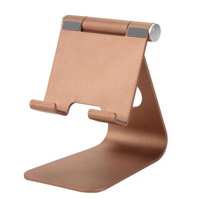 China Waterproof Universal Adjustable Foldable Metal Folding Tablet Aluminum Alloy Mobile Phone Holder Stand For Desktop for sale