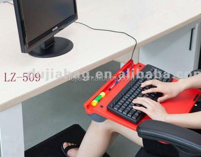 China LAPTOP DESK Cixi Dujia LZ-509 Lapdesk Lap Desk With Plastic Colorful Portable Cushion for sale