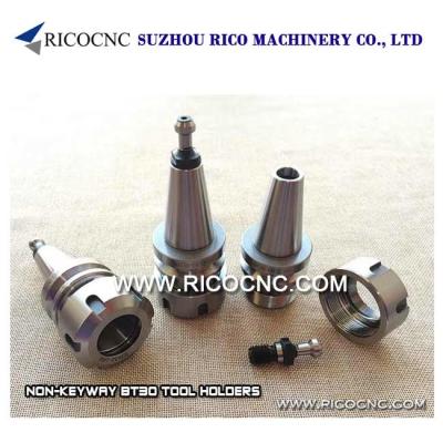 China NBT30 ER32 Collet Chuck without Keyway CNC Tool Holder Cone with Pull Stud and Collet Nut for sale