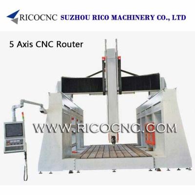 China 5 Axis RTCP Big Foam Cutting Machine Mould Making CNC Router Machine 5ATC3060SC for sale