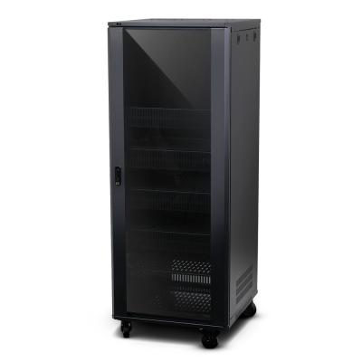 China Industrial 32U Server Rack Cabinet System With DC Fans Rack Enclosure With Casters for sale