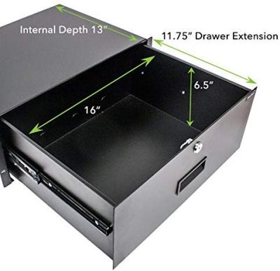 China SPCC 19inch 6u Drawer Push Network Cabinet Rackmount Drawer for sale