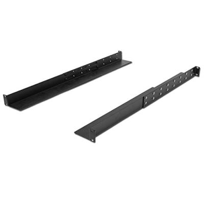 China SPCC 1U Adjustable 4-Post Rack Mount Server Shelf Racks Full Thickness Set Black for sale