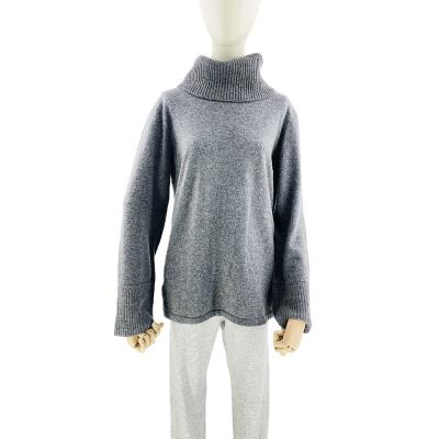 China Anti-wrinkle OEM/ODM Women Long Sleeve Knitted Turtle Neck Cashmere Sweaters for sale