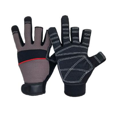 China 2022 OEM Eco-friendly Logo Microfiber Wholesale Small Gardening Gloves Work Safety Mechanical Gloves for sale