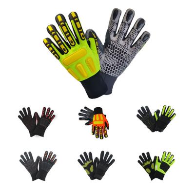 China 2022 OEM Logo Small Wholesale Safety Mechanical Protective Gloves Oil-resistant Anti-collision Eco-friendly Working for sale