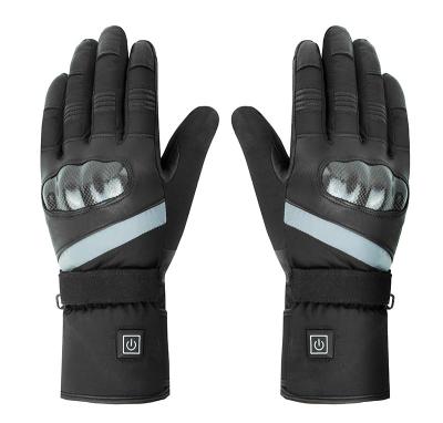 China Touch Screen / Rechargable Winter Outdoor Waterproof Rechargeable Heated Glove Motorcycle Wind Protecting Gloves for sale