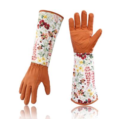 China Wholesale Customized Long Sleeve Gardening Gloves Durable Good Quality Planting Work Safety Gloves for sale