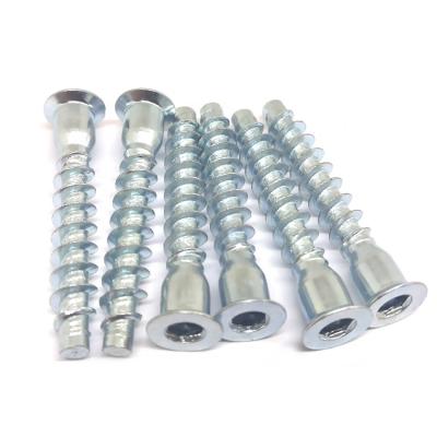 China Good Anti-Corrosion Ability Galvanized Perfect Flat Hexagonal and Hex Socket Quality Socket Furniture Confirmat Screws Carbon Steel Carbon Steel Furniture Confirmat Flat Heaed Screw for sale