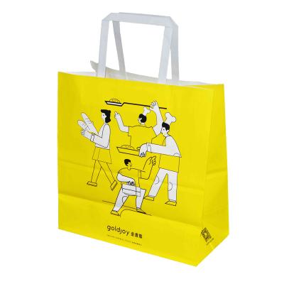 China Recycled Materials Wholesale Customized Multifunctional Shopping Full Colors Paper Tote Bags With Handles for sale