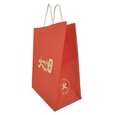 China Newest Design Materials Big Natural Material Kraft Bag Recycled Brown Craft Paper Shopping Carrier Bags for sale