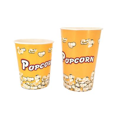 China Recyclable Popcorn Bowl Container Movie Theater Bucket Plastic Packaging Popcorn Bucket With Plastic Lid for sale