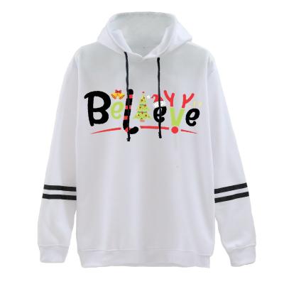 China custom logo printed Anti-wrinkle classic fitted striped anti-pilling hoodies for women for sale