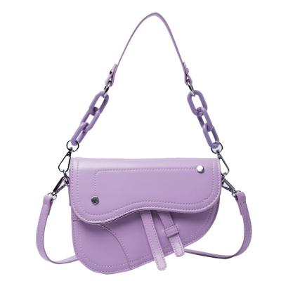 China Wholesale Fashion Designer Handbags Woman Famous Saddle Bag Purses Shoulder Bag Leather For Women Handbags for sale