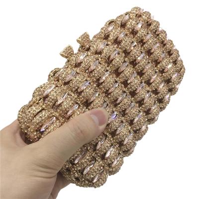 China Diamond Luxury Evening Bag Crystal Shinny Clutch Handbag Wedding Prom Party Women Handmade Rhinestone Clutch Purse for sale