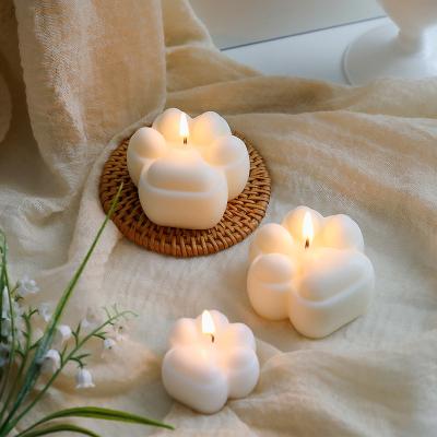 China Three-dimensional claw candle birthdays ins wind kitten gift creative photo props home decoration soy wax essential oil diy scented candle for sale