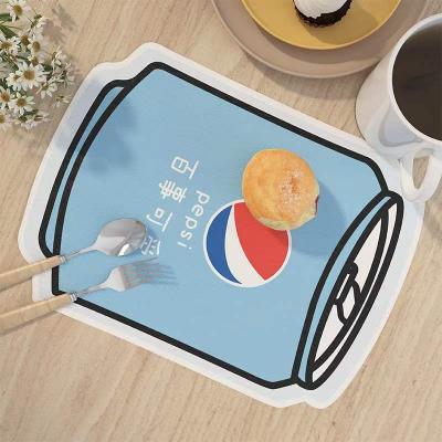 China PU Leather Safe and Easy to Clean Children's Stylish PU Leather Decoration Mat Heat Insulation Table Mat Mouse Pad for sale