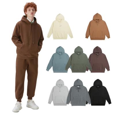 China Classic Men's Unisex Vintage Hoodie and Jogger Set Cotton Fleece Sports Hoodie Breathable Sweatpants Tracksuit Pants for sale