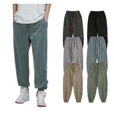 China Anti-wrinkle New Look Men's Rocker Rope Wide Leg Relaxed Health Service Fabric Fleece Cotton Jogger Oversized Joggers for sale