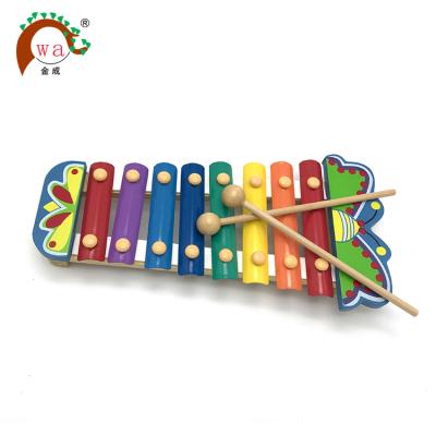 China Xylophone Musical Baby Toy Butterfly Instrument Toy Wooden Musical Toys for sale