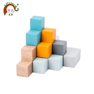 China DIY TOY best gift for baby toy children smart educational handmade toy wood learning wooden toy building block for sale