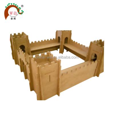 China Construction Toy Wood DIY Kids Castle Building Blocks Toy for sale