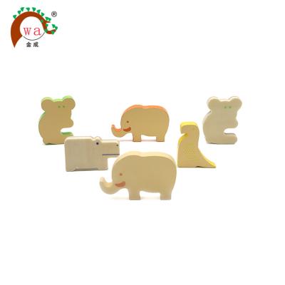 China Animal Customized Wooden Cartoon Animals Fridge Magnets Toys for sale