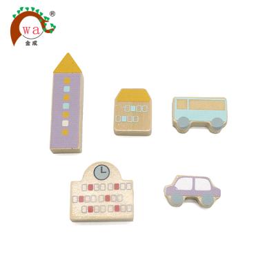 China 3D Shape Customized Design Cute Wooden Living Fridge Magnet Toys for sale