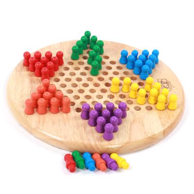 China Amusement Chinese Checkers Board Game/Wooden Toy Checkers Set for sale