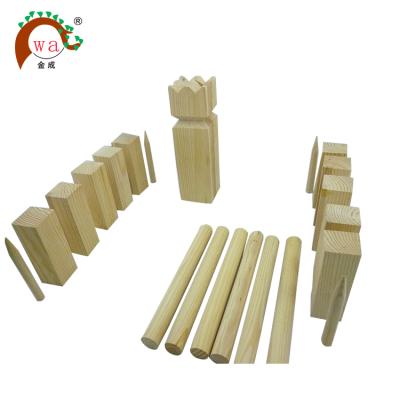 China Classic Fun KUBB Wooden Game Set for sale