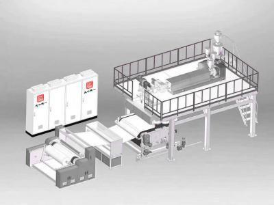 China Alto paño no tejido de Meltblown de la tela del rendimiento 450kw Pp que hace la máquina en venta