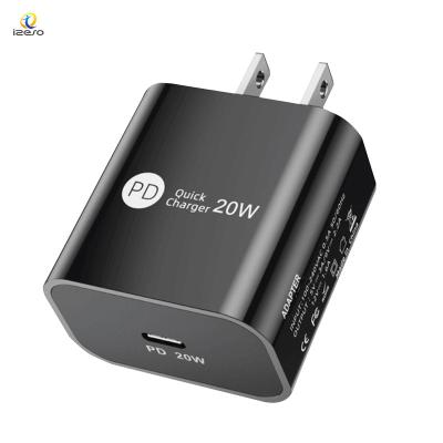 China Travel Home Wall Charger 20W Palladium Charger Type C USB Phone Adapter EU USA Plug USB-C Palladium Wall Fast Charging Charger for izeso pro 12 max iPhone 13 for sale