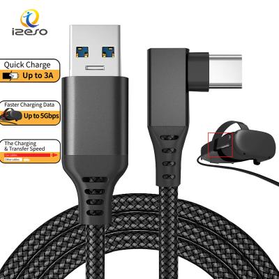 China High Speed ​​Data Charging 10ft USB Type C Gen 2 For Oculus Meta 5m Fast Charging 6m Nylon Braided Cable For Vr Oculus Search 2 Link Cable for sale