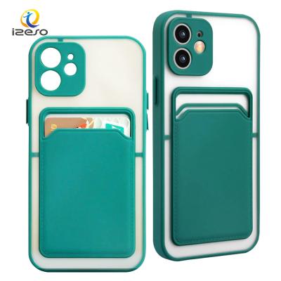 China Clear Case Shockproof Armor Shockproof Hybrid Card Slot Phone Case For iPhone 12 Pro 11 XR Max Samsung S21 Ultra for sale