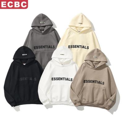 China High Street FOG Hoodies Anti-wrinkle Hoodies FOG BASICS Loose Fashion Logo Reflective Letters FEAR OF GOD Double Line Sweater Coat for sale