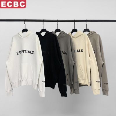 China FEAR OF GOD BASICS Anti-Wrinkle ECBC Logo Reflective Letters Loose Fashion High Street High Street Hoodies New FOG BASICS Two Line Sweater Coat for sale