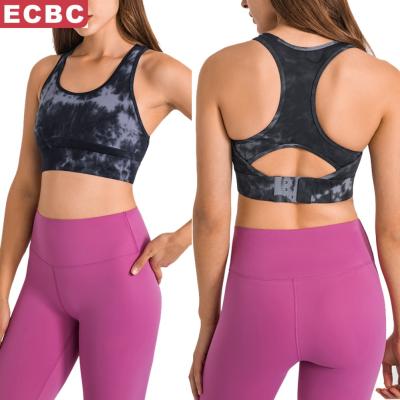 China Lulu Beautiful Back Spring Solid Color Yoga Fitness Yoga Tops Women's Breathable Shockproof Shockproof Sports & Leisure for sale