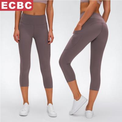 China Lulu Lemon Align New Breathable Mesh Chat High Waist Lift Hip Slimming With Pocket OEM LOGO Sport Quick Dry Brushed Gym Yoga Gaiters Pants for sale