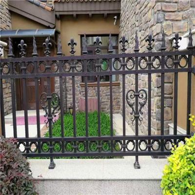 China Residential Premium Easily Assembled Solid Black Cheap Metal Fence Panels for sale