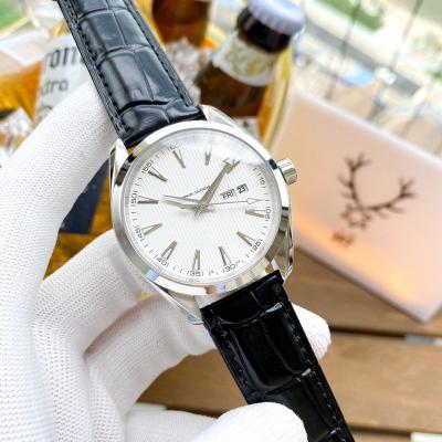 China Hot Selling Day/Date Leather Strap Luxury Mechanical Watch Latest Top Designer Brands Mens Watches for sale